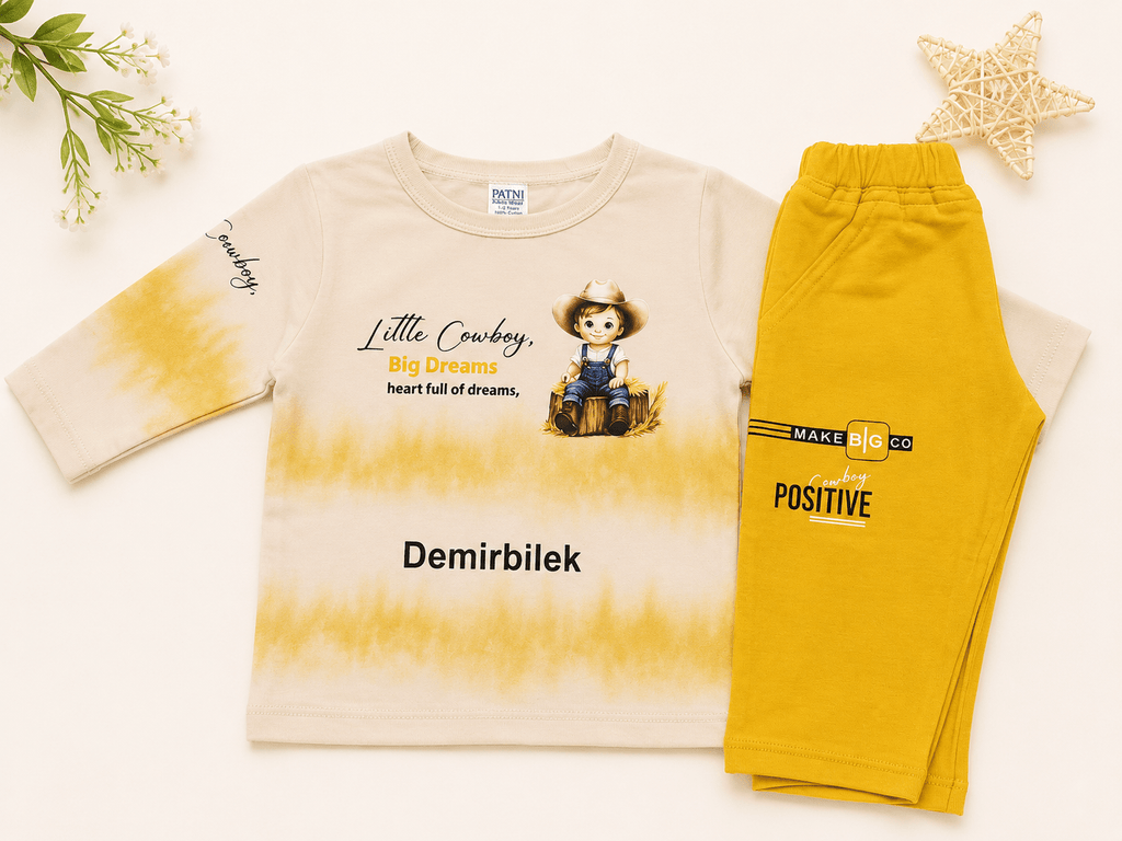 🤠 Little Cowboy Big Dreams –  Kids Dress Set