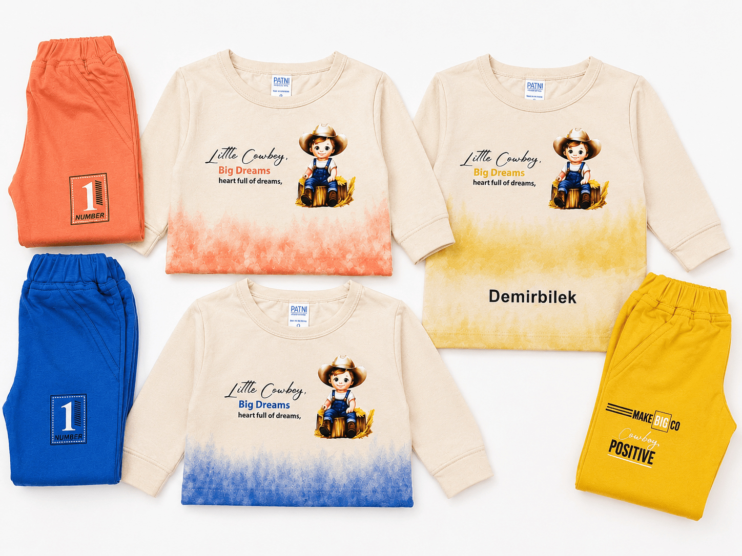 🤠 Little Cowboy Big Dreams –  Kids Dress Set