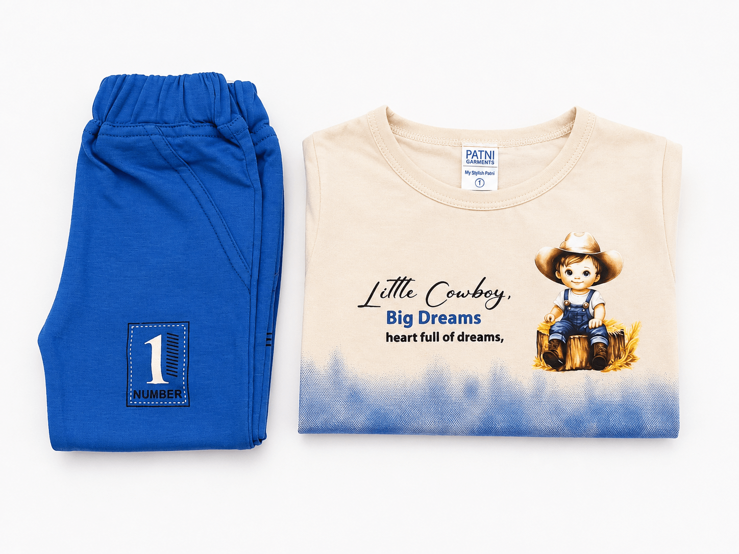 🤠 Little Cowboy Big Dreams –  Kids Dress Set