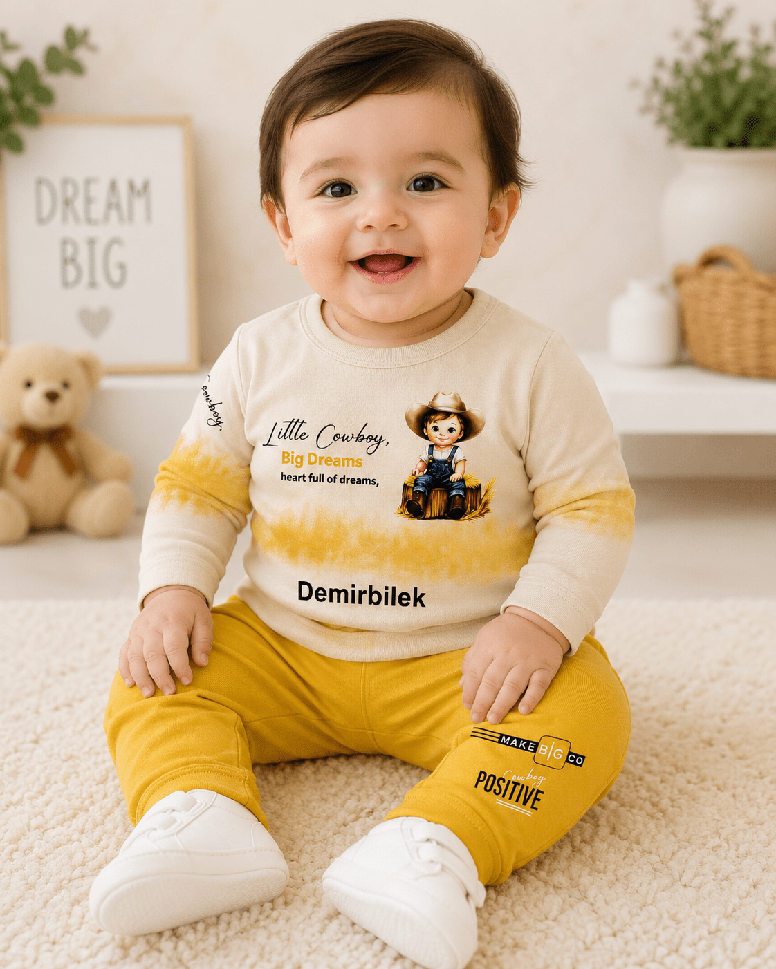 🤠 Little Cowboy Big Dreams –  Kids Dress Set