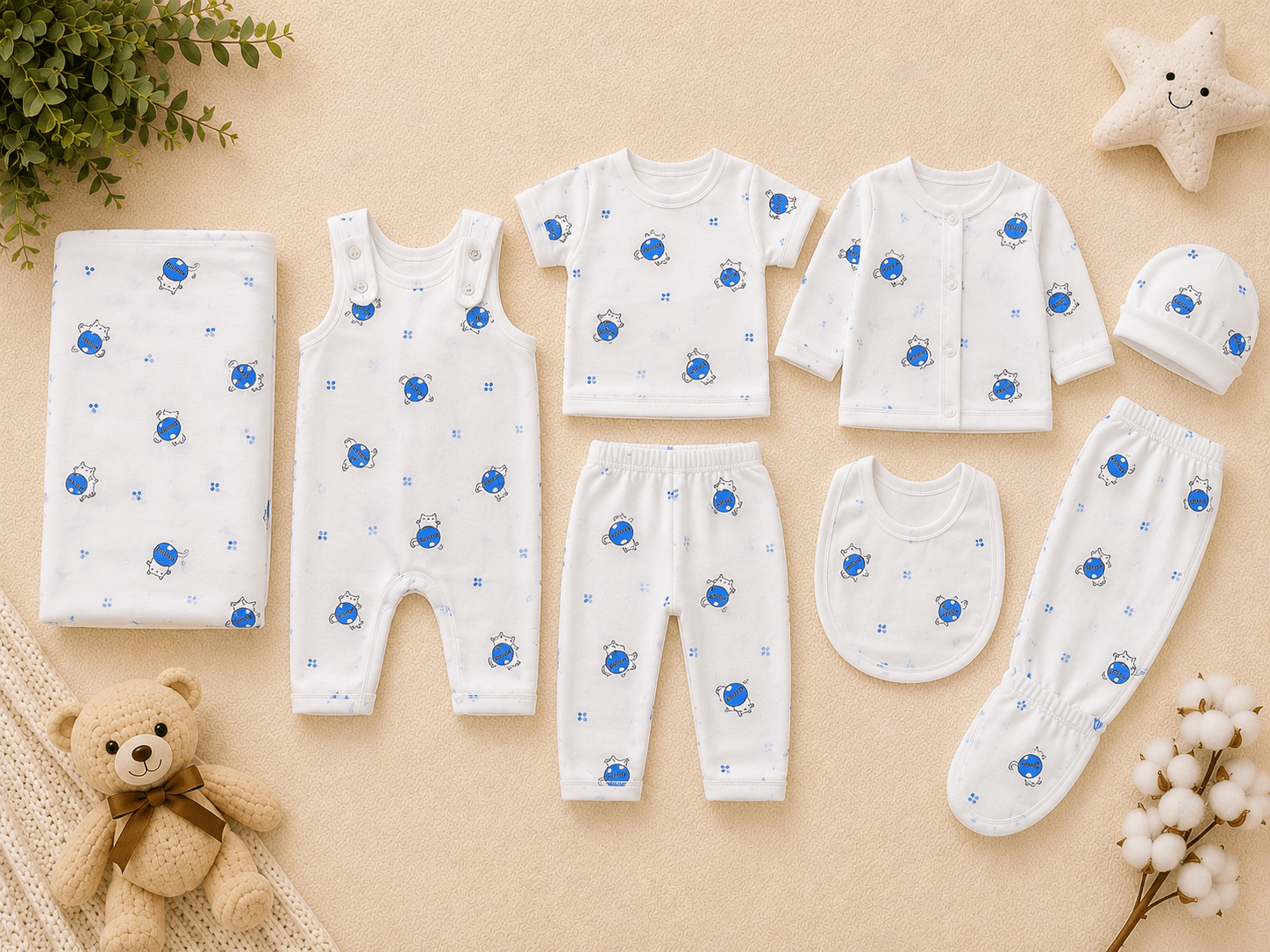 ✨ Newborn Baby Essentials Set 👶💙