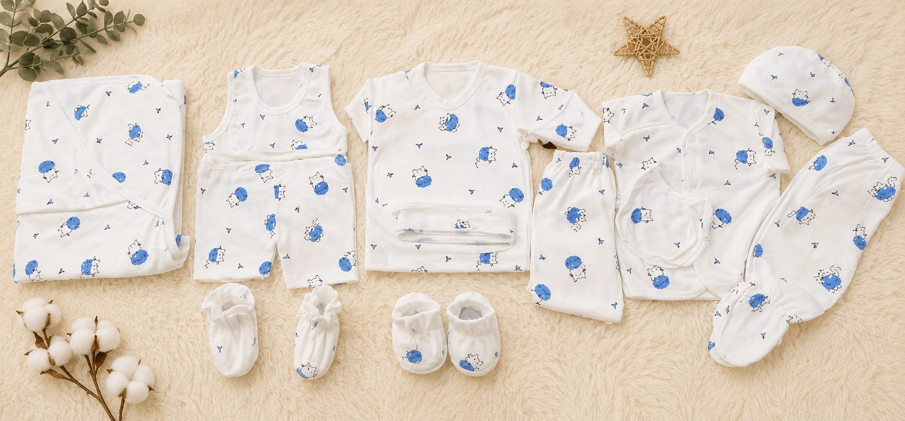 ✨ Newborn Baby Essentials Set 👶💙