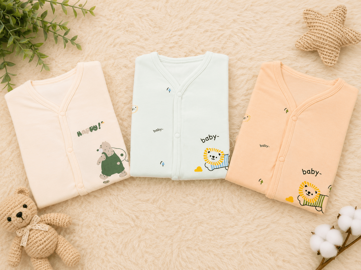 🍼 Adorable Baby Clothing Set 🦁💗