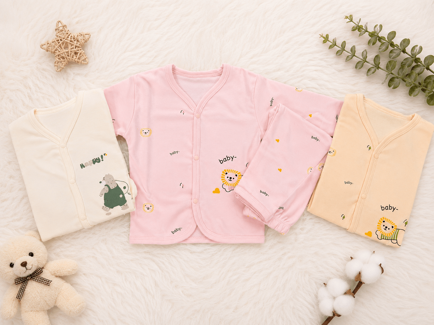 🍼 Adorable Baby Clothing Set 🦁💗