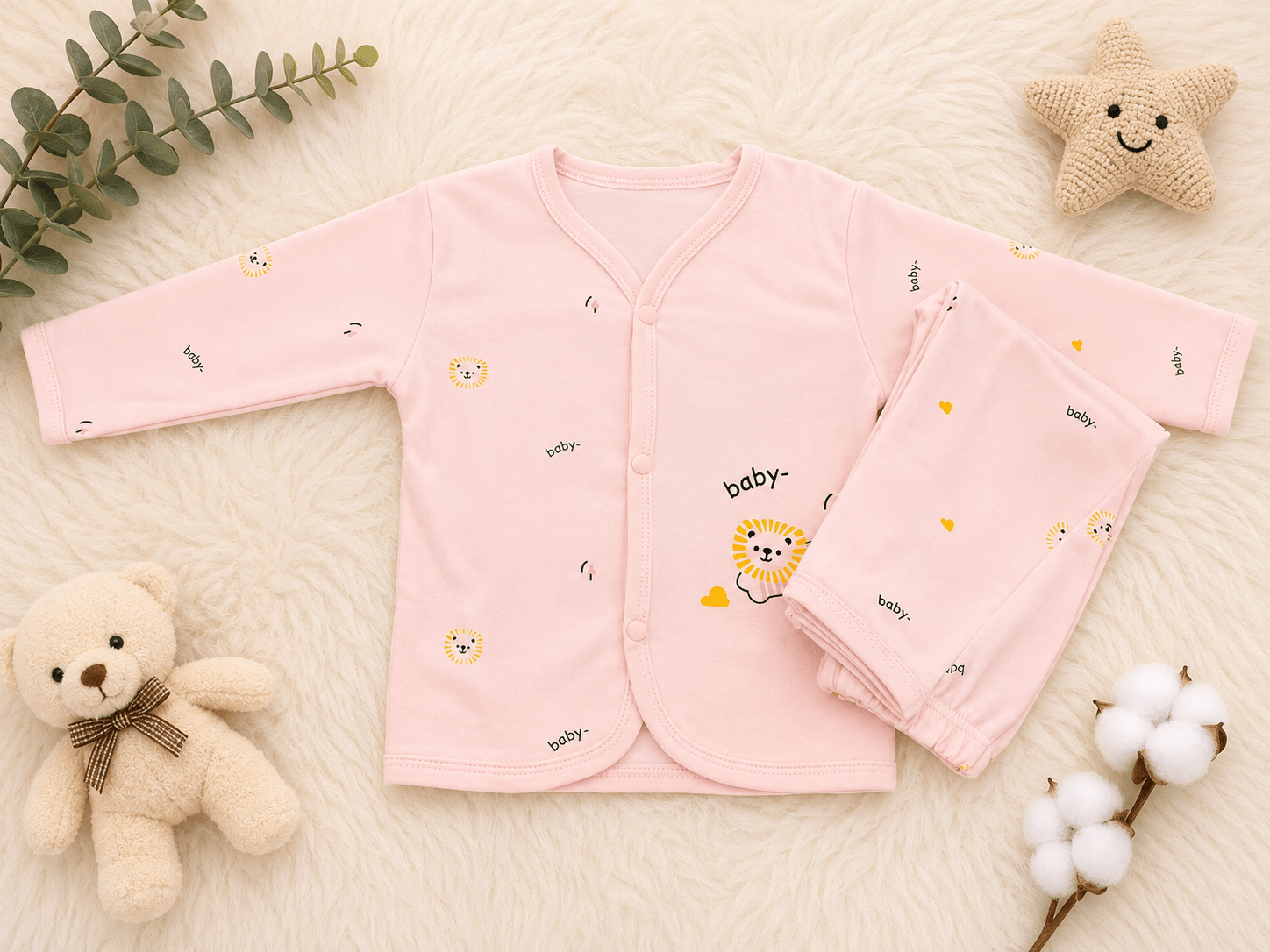 🍼 Adorable Baby Clothing Set 🦁💗