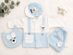🧸 Bear Buddy Baby Cotton Outfit Set