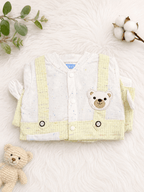 🧸 Bear Buddy Baby Cotton Outfit Set