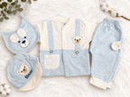 🧸 Bear Buddy Baby Cotton Outfit Set