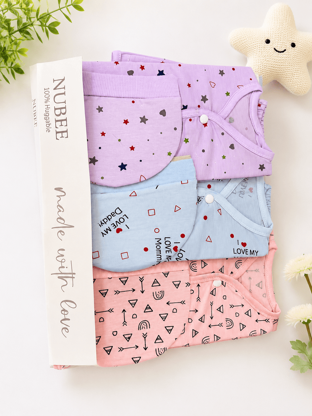 3-Piece Premium Cotton Baby Suit Set