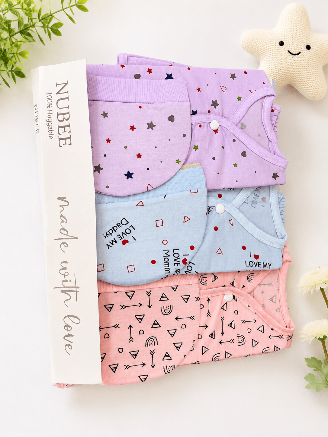 3-Piece Premium Cotton Baby Suit Set