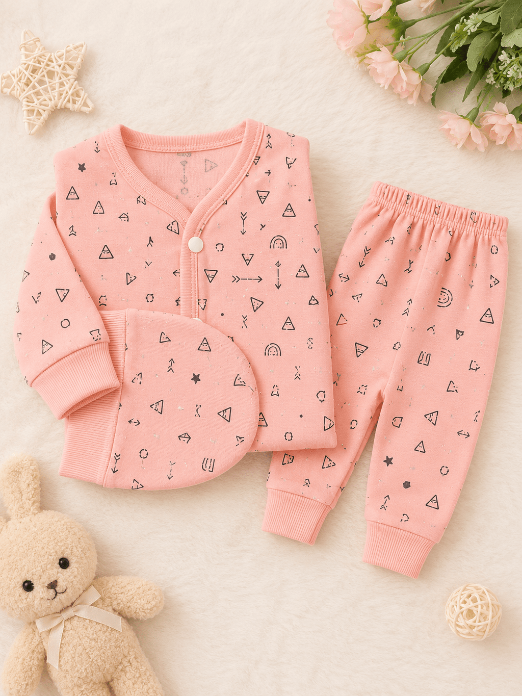 3-Piece Premium Cotton Baby Suit Set