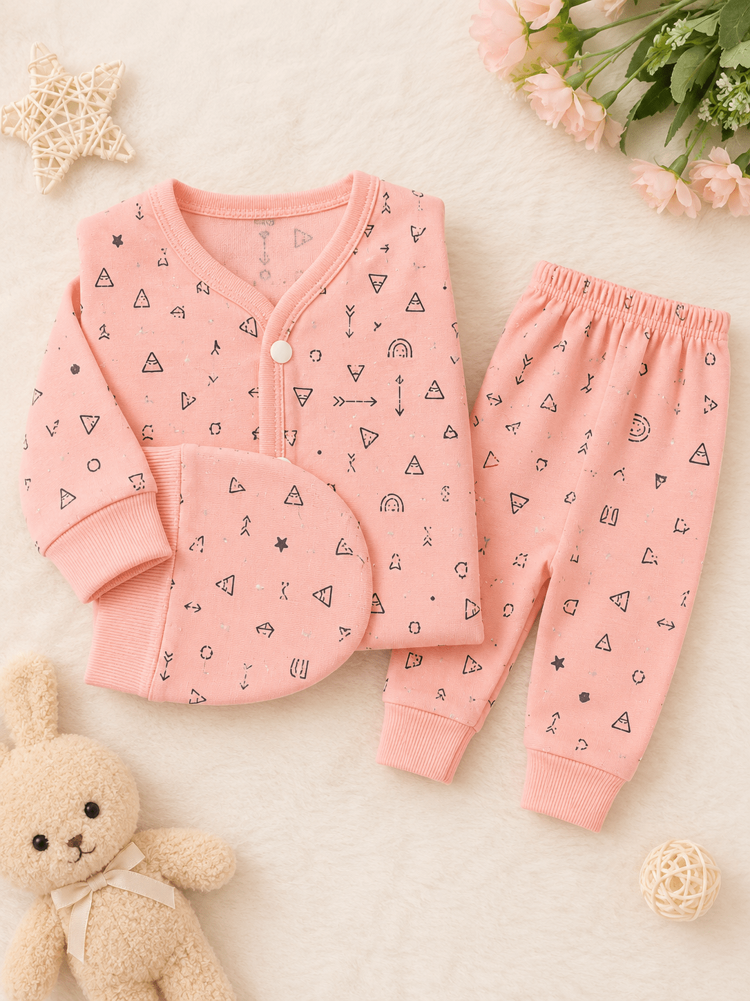 3-Piece Premium Cotton Baby Suit Set