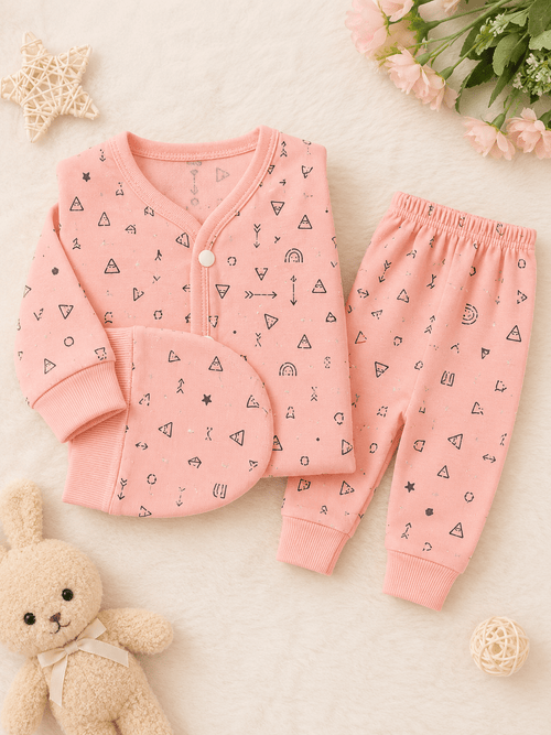 3-Piece Premium Cotton Baby Suit Set