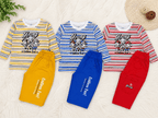 💙 Young Cartoon Print – Endless Fun! Boys Outfit Set 👦