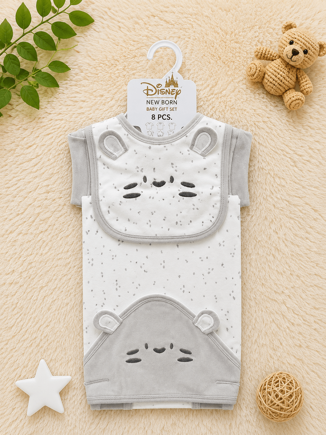 Teddy Bear Gift Set – 8 Pcs 👶