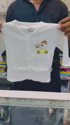 🚗 Premium "Let's Go" Newborn Baby Boy Clothing Set 👶🤍